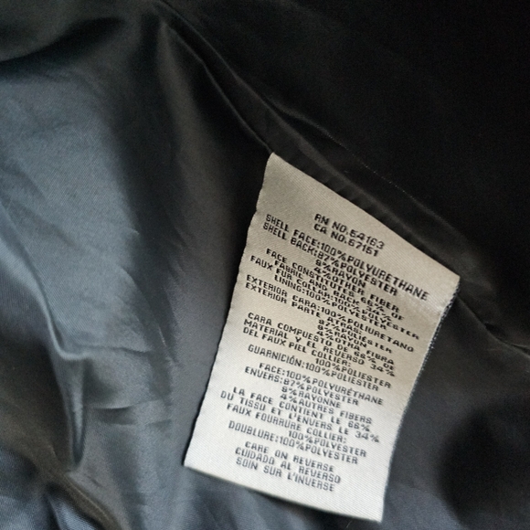 LEVI'S Green Faux-Leather Moto Jacket, S - Picture 6 of 8